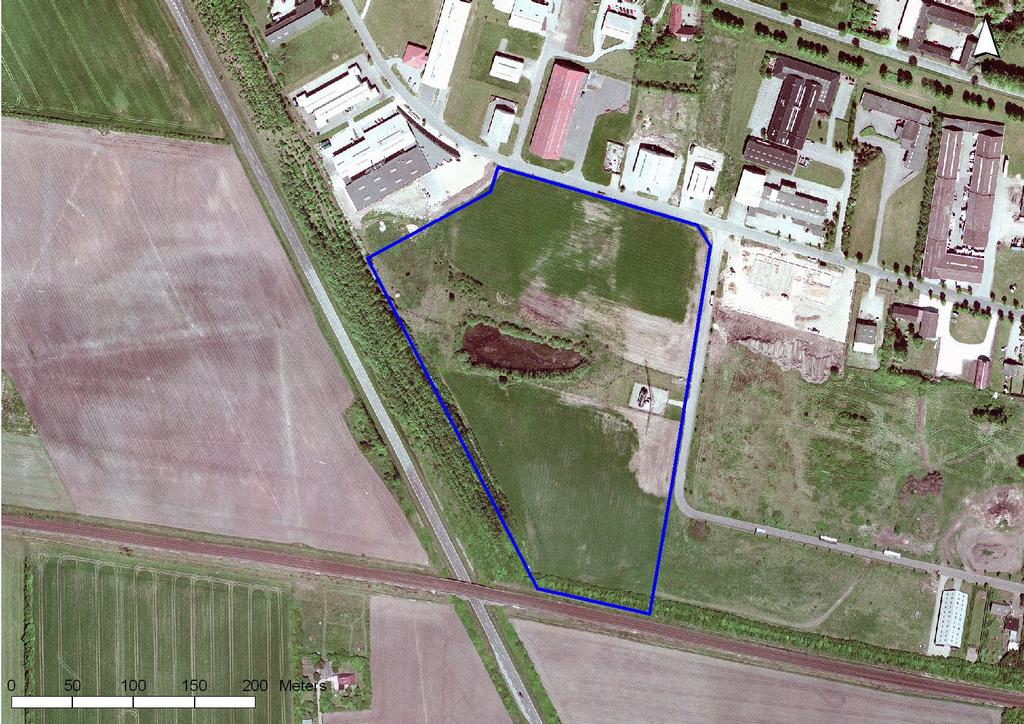 4 REDEGØRELSE Lokalplanområdets beliggenhed og eksisterende forhold Lokalplanområdet er beliggende på Snedkervej i den sydvestlige del af industriområde Vest i Bramming.
