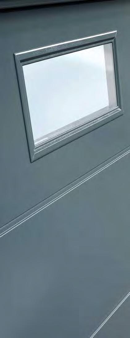 VINDUER Kun hos Hörmann DURATEC-vindue EKSTREMT RIDSEFAST Mere lys, lavere strømforbrug Afhængig af portmodellen kan du vælge mellem forskellige vinduestyper med klare (ill. th.