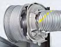 Ledhejseporte indtil 3000 mm bredde og 2625 mm højde er som standard udstyret med den afprøvede trækfjederteknik.