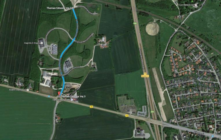 Kilometrering Arealer Kommune Transport Total 171+000 Oplag 05.03, Oplag 05.