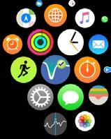 Du får adgang til yderligere app-funktioner ved at trykke på Eversense-ikonet på dit urs HJEM-skærm og åbne appen.