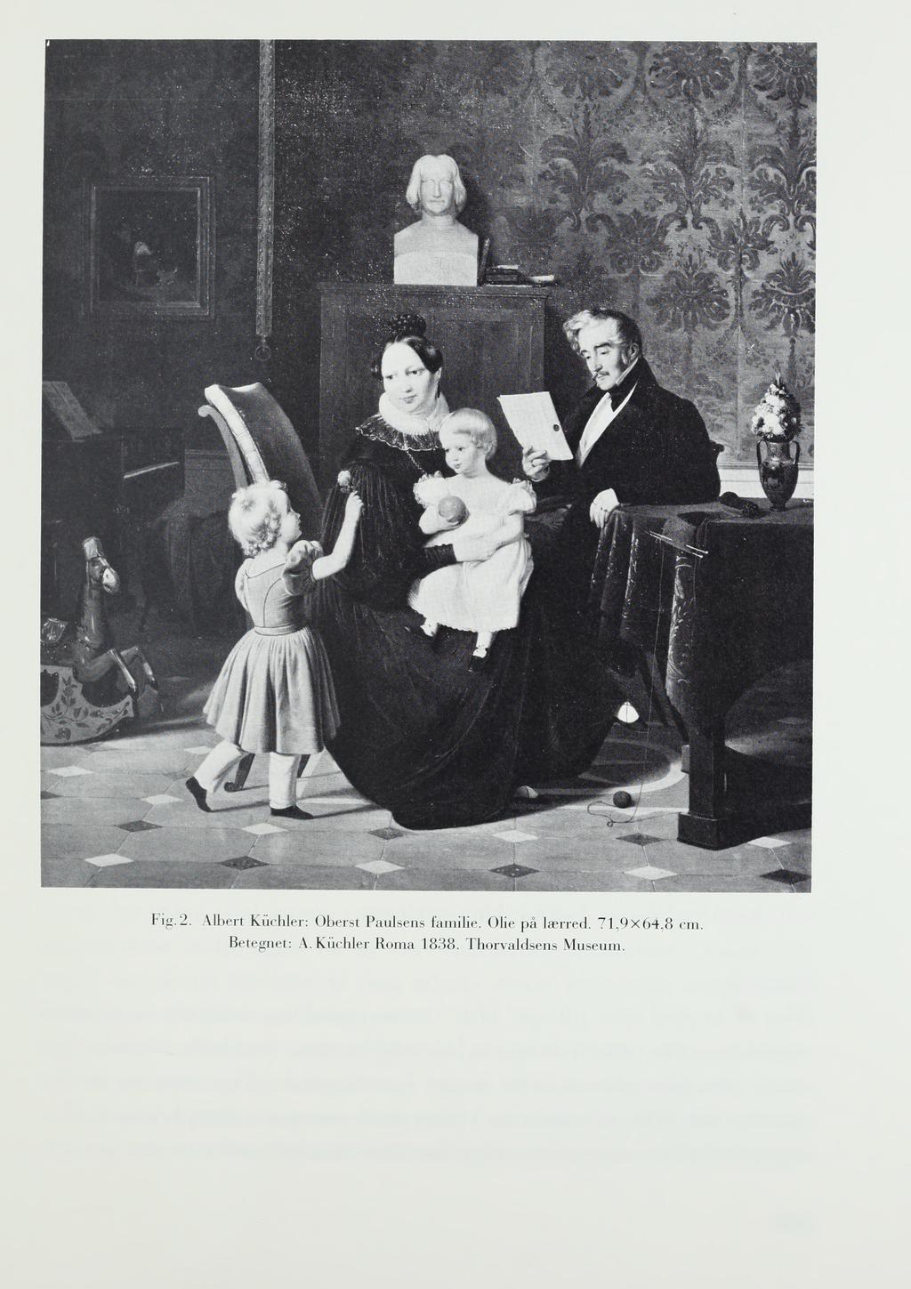 Fig.2. Albert Kiichler: Oberst Paulsens familie. Olie på lærred.