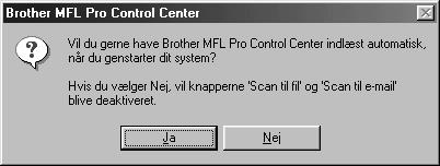 (Samme trin som for Windows 95/98/98SE/Me/000 brugere Trin 3., 1-11) Trin. Tilslut MFC en til din pc med parallelkablet. 1. Vælg Ja for at genstarte din computer, og klik så på Udfør. A.