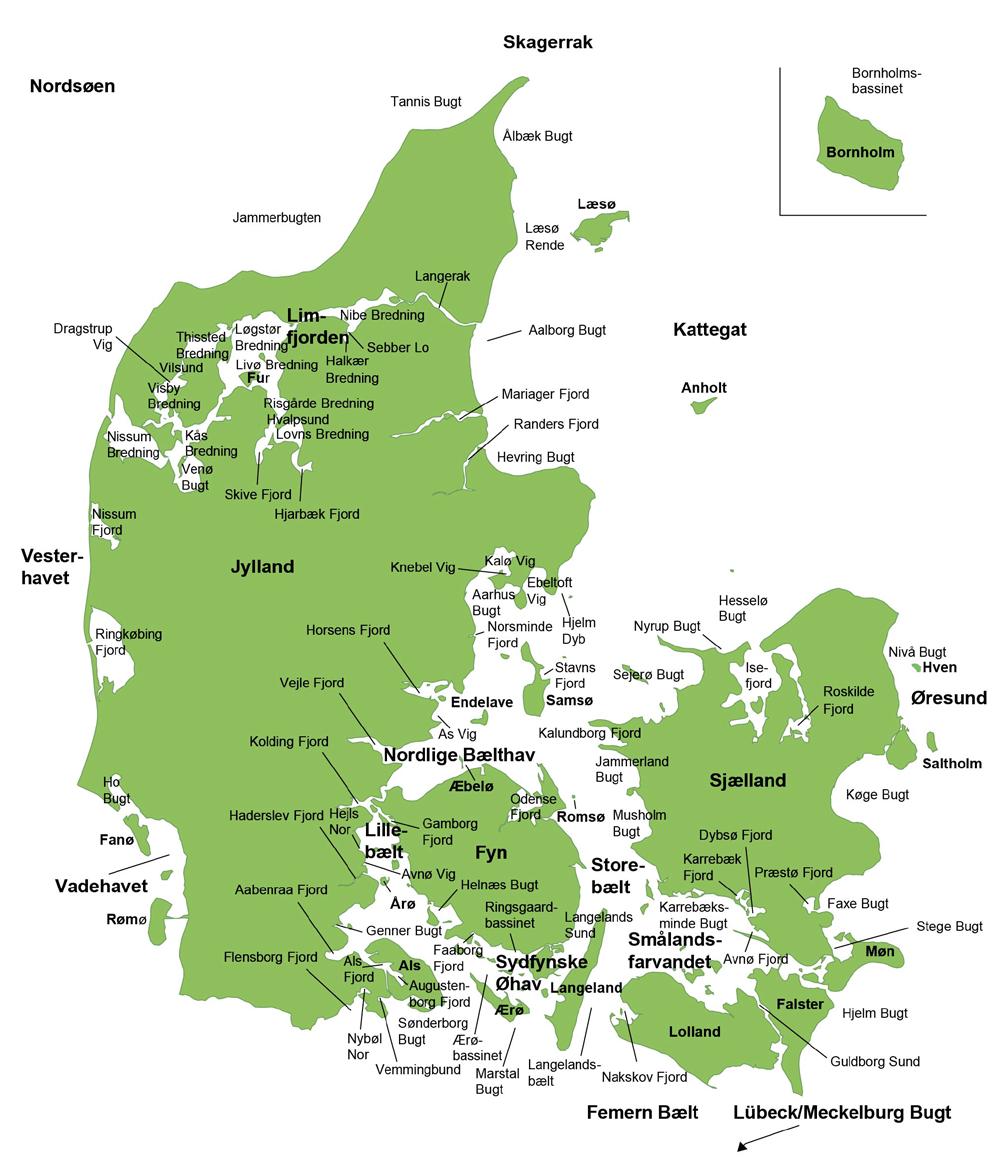 Kort over danske farvande Figur 11.