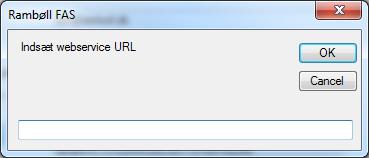 0-66 Klik på OK Indsæt URL med Copy Paste funktion eller overlad denne opgave til Rambøll i tilfælde af ny URL Klik på OK for