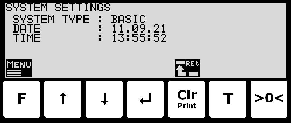 Tasterne benyttes som følger: F Vælger INFO menuen. Clr Returner til NORMAL skærmbilledet. T >0< 3.
