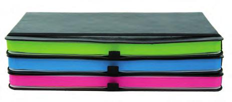 Notesbøger Notesbog Colorful Indbundet omslag i kunstskind med elastik,