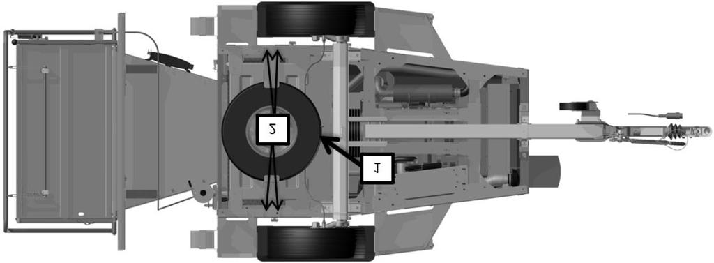 16.3 TP SPARE WHEEL TP SPARE WHEEL indeholder et reservedels hjul samt beslag til montering af hjulet. Montering af TP SPARE WHEEL 1.