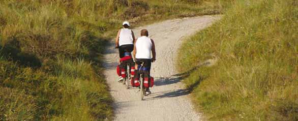 Die Strecke ist 35 km lang. Der Fahrradweg `Hoch über dem Meer` ist eine Route auf den höchsten Hügelspitzen von Vendsyssel.