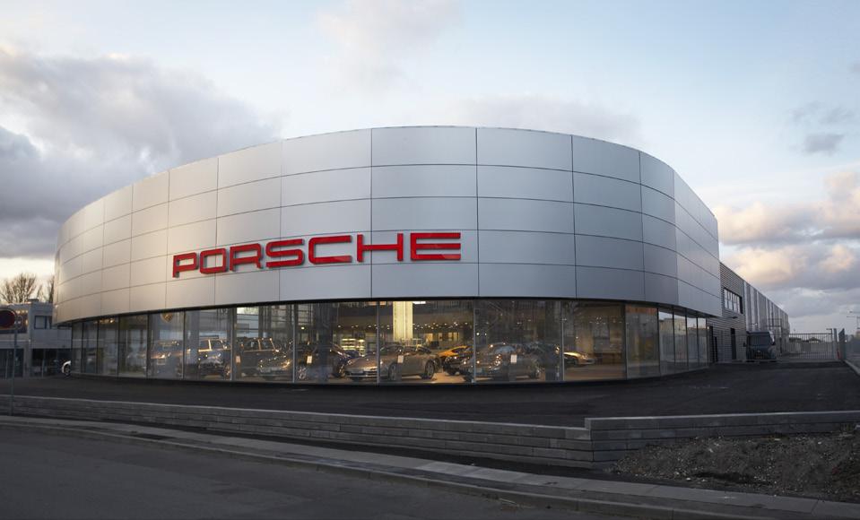 Erhverv eskrivelse ilhus for Porsche, 2005-2007 Om- og tilbygning