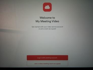Vælg Join a video meeting room