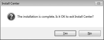 3 Afslut installationsprogrammet. Klik på Yes (Ja) (Windows) eller på OK (Mac), når installationen er fuldført.