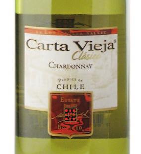 Chile Chardonnay, Carta Vieja 170,- På de marker hvor Carta Vieja har plantet Chardonnay, giver druesorten en righed på aroma og en intens smag.
