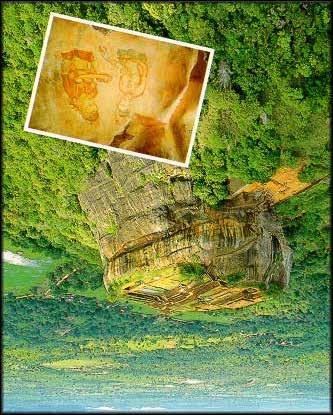 Sigiriya Ruinerne af den gamle fæstning på toppen af den 200 meter høje klippe er en af Sri Lankas største attraktioner.