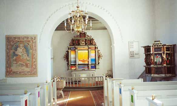 Kirken Bindslev Kirke, der er opført ca. år 1200, er en af landets ældste kirker.