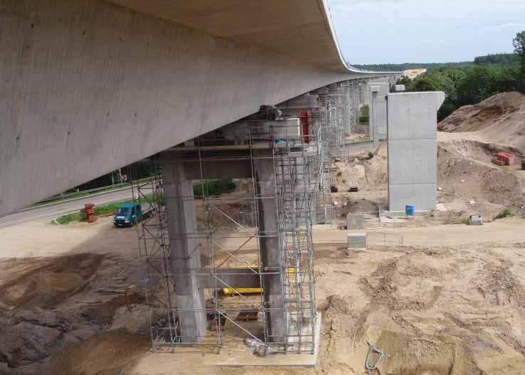 28 Reparation af beton Løsninger til retablering af betons holdbarhed DS/EN 1504 Eksempler på anvendelse Motorvejsbroer Anbefalet undersøgelse /diagnose: Visuel inspektion og/eller hammertest for at