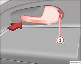 Hvis blinklygterne ikke blinker for at bekræfte, er mindst en af dørene eller bagklappen ikke låst. Bilen kan ikke låses med bilnøglen, når førerdøren er åben.