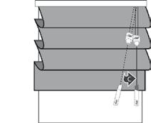 Træksnor Træk snoren mod midten af gardinet for at udløse snorlåsen (6a).