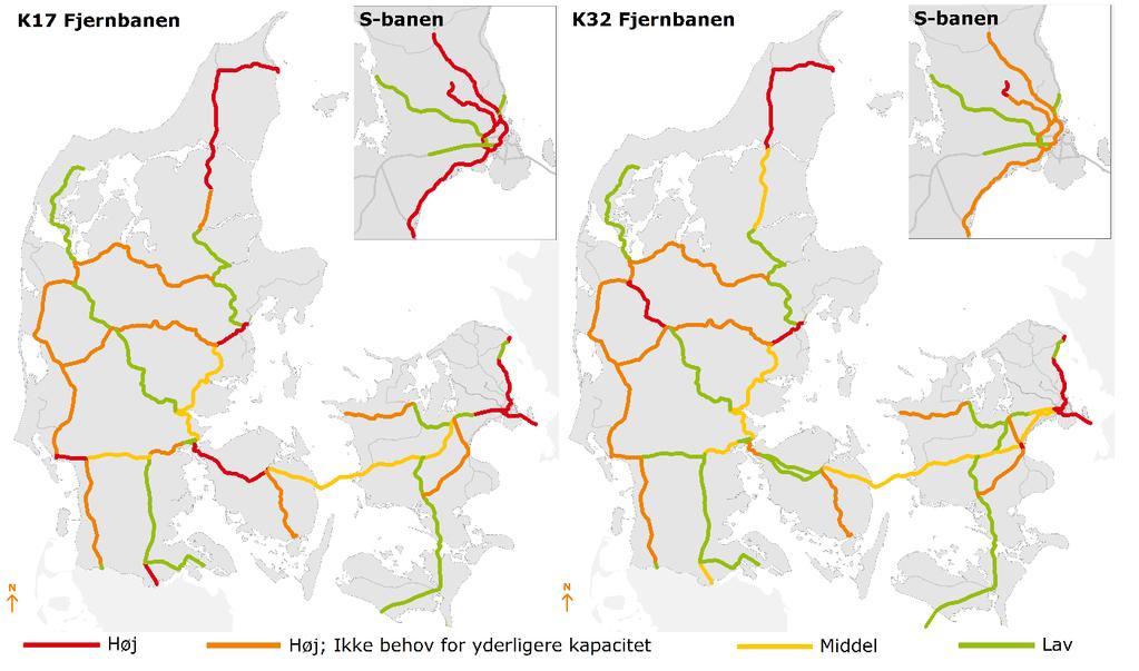 67 Trafikplan for den statslige Kapacitet på banen Det er særligt et problem, at der omkring København er flere flaskehalse, der er direkte forbundet, og at det derfor ikke er muligt, at opsamle