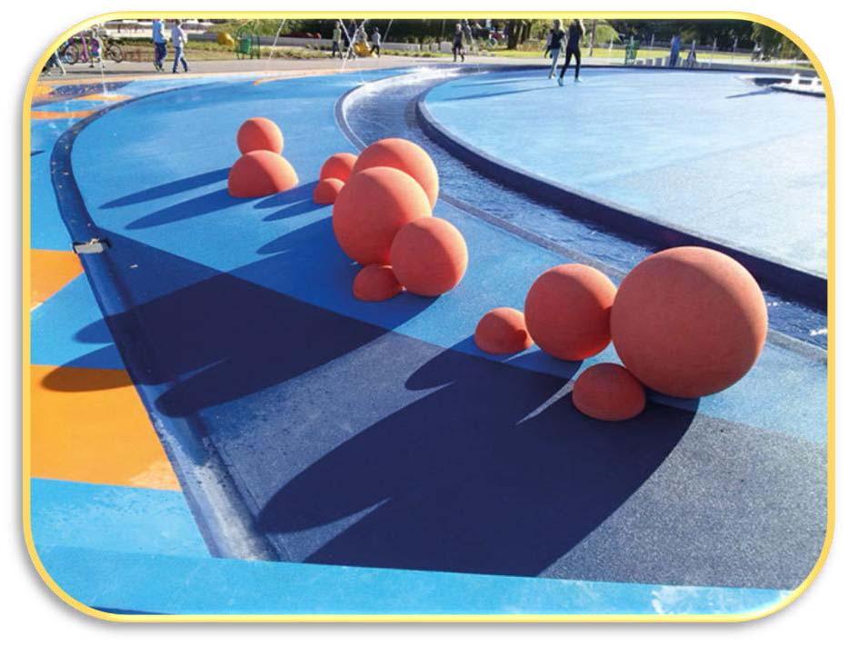 EPDM figurer 2D og 3D - EPDM graphics Gummikugler - Rubber balls Safefloor ApS