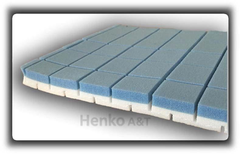 SF - 0214PP 45 mm shockpad i plader - 45 mm Shockpads in plates Article number: SF - 0214PP Measurements: 0,90 x 2,25 m Thickness: 45 mm HIC value: 2,1 m M2 per pallet: 50,63