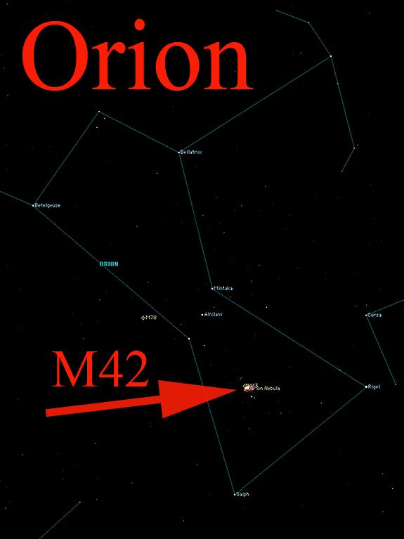 Både M31 og M42 kan ses i en håndkikkert, og er endda synlige for det blotte øje, hvis man har et godt syn, og befinder