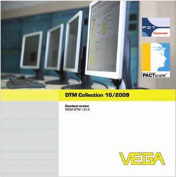 Software og konfigurationsværktøj VEGA DTM collection og PACTware Software til