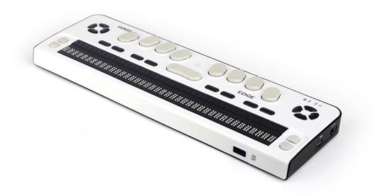 Braille Sense Edge Braille Sense Edge er et kraftfuldt og alsidigt punkt-display med indbyggede notatfunktioner.
