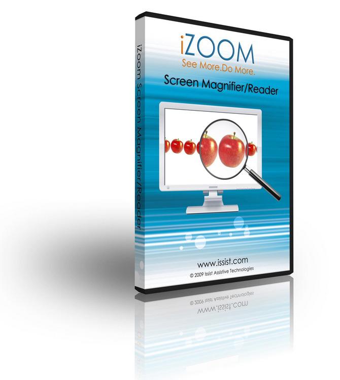 izoom izoom er en prisvenlig software, der kombinerer forstørrelse og tale og er nem at bruge. Stemmer på dansk og engelsk fra Nuance er inkluderet. izoom giver en klar tekst, uanset forstørrelse.