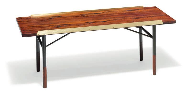 1066 1066 FINN JUHL b. Frederiksberg 1912, d. Ordrup 1989 "BO 101". A low Brazilian rosewood table/bench.