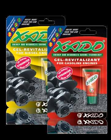 XADO Gel-Revitalizant til gearkasser Egnet til genoprettende renovering og beskyttelse mod slitage på gearkasser, reduktionsgearkasser og aksler (differentialer). 29 Diesel: 9 ml Art.