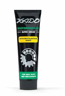 70 71 70 Fedt og smøremidler XADO Beskyttende Smørefedt Universalkonsistent smørefedt. Indeholder revitalizant. Kompenserer løbende slitage op til 10 %.