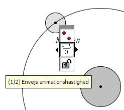 Der viser sig da en primitiv videokontrol: Her kan du nulstille animationen henholdsvis standse/stoppe animationen. Animationen stoppes helt ved fx at trykke ESC.