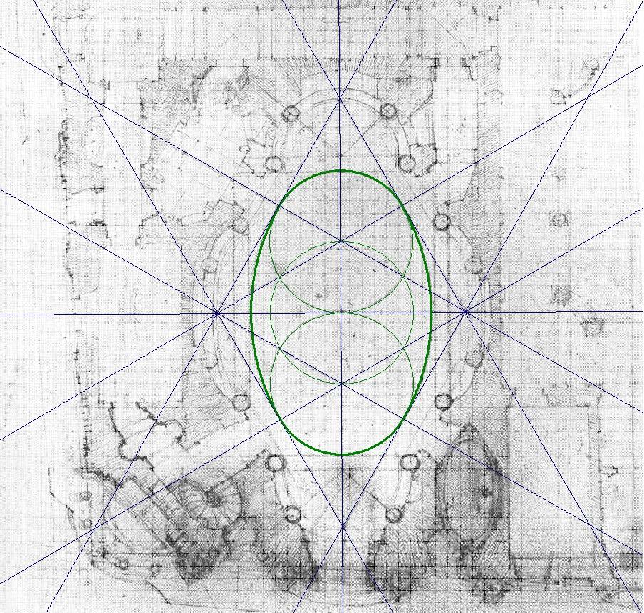 Workshop i Grafer og Geometri: T3-Kursus TI-Nspire CAS september 2012 AT-1: Arkitektur (matematik - historie) Bilag til spørgsmål Tegning af Francesco Borromini (1599-1667). Naredi-Rainer (1995), Fig.