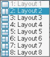 Når man skal indføre nye værksteder på den samme side er det bekvemt at benytte menupunktet DOC>Sidelayout>Vælg layout.