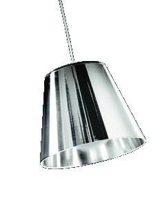 Design: Philippe Starck KTribe S1 Silver plastskærm og opal inderskærm. Ø 24 cm. G9. Maks.