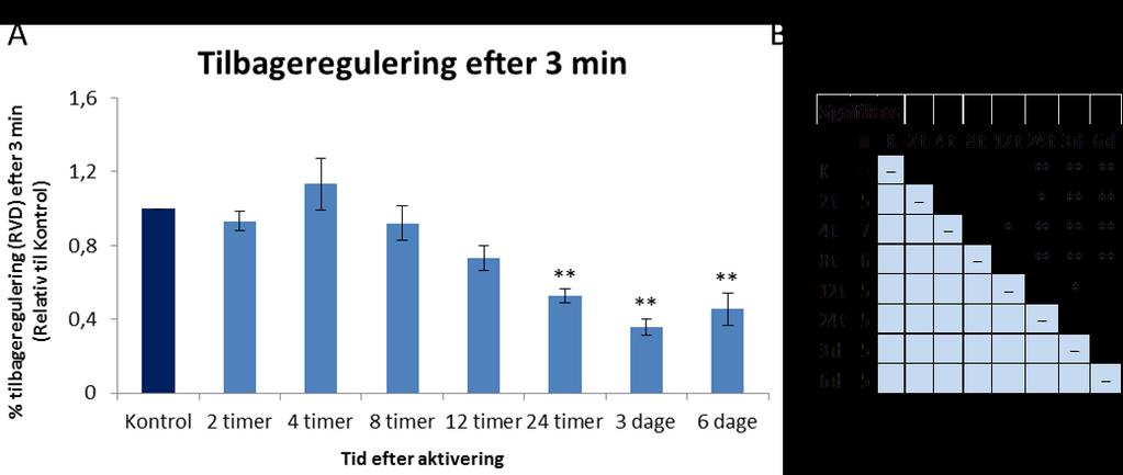 end aktiverede T-celler til tiderne 2, 4 og 8 timer, mens T-celler aktiveret i 3 dage også er signifikant dårligere, sammenlignet med T-celler aktiveret i 12 timer.
