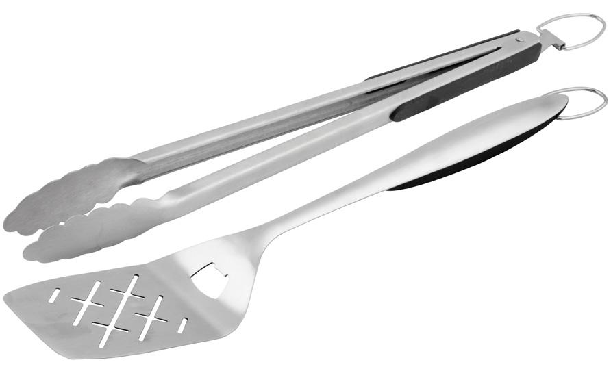 9045273 Grillsæt Komplet 3-delt sæt med tang, spade og gaffel 9045276 Grilltang Det mest populære redskab som single.