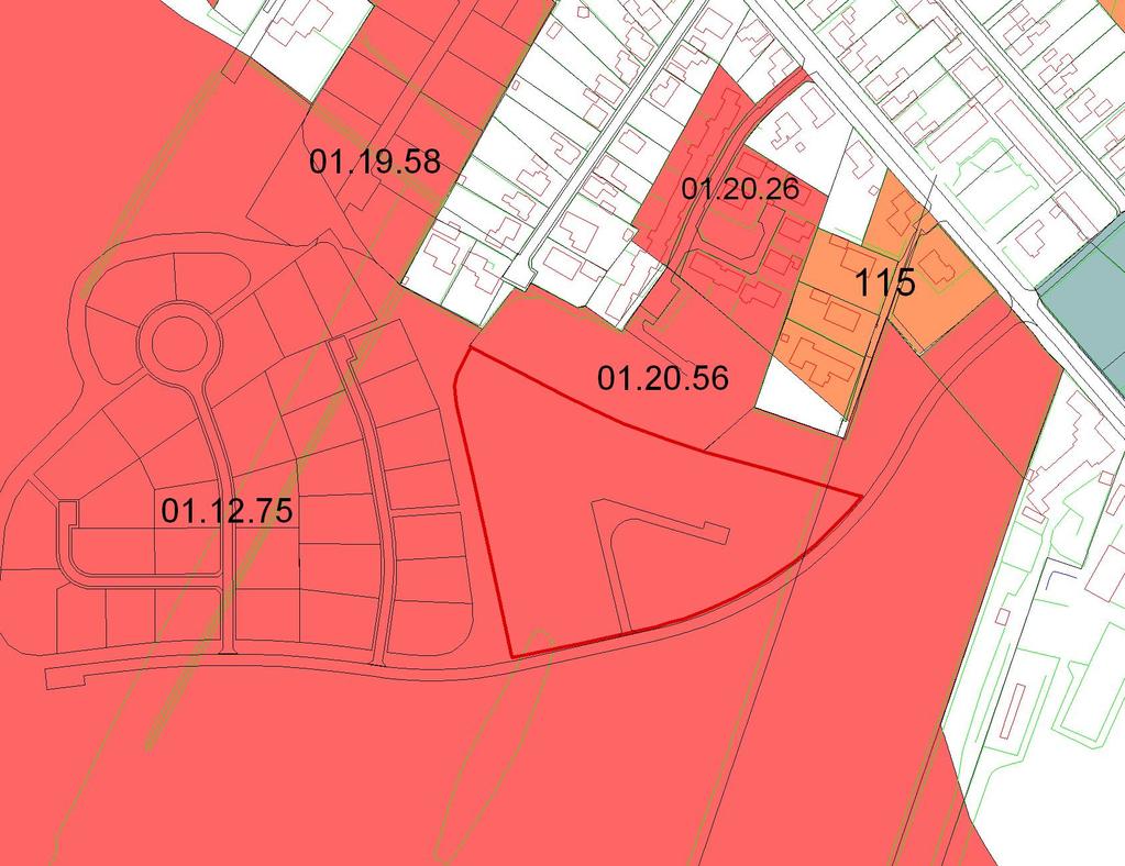 7 Lokalplanens forhold til den øvrige planlægning for området. På figur 4 ses det, at en del af denne lokalplans område er omfattet af henholdsvis lokalplan nr. 01.12.75.