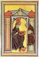 Hildegard von Bingen var forfatter, komponist, teolog, lægekyndig, mystiker og abbedisse i middelalderens Tyskland.