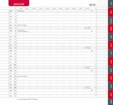 rød blå og sort Refill-format 92 x 9 cm Refill månedskalender 2000 Grå/grå faner 2100 Rød/grå faner 2200