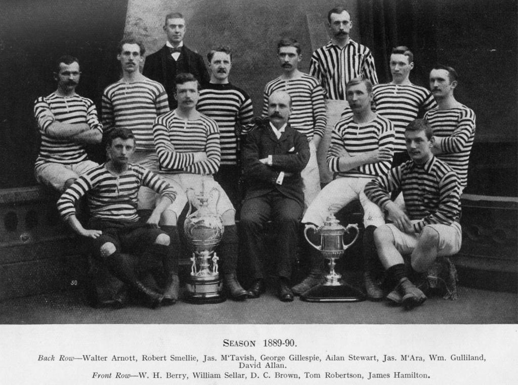 ) Stewart, Queen's Park FC Glasgow: (Trainer: Archibald Rae/12) George Gillespie (7) Walter Arnott (3), Robert Smellie (2) J.