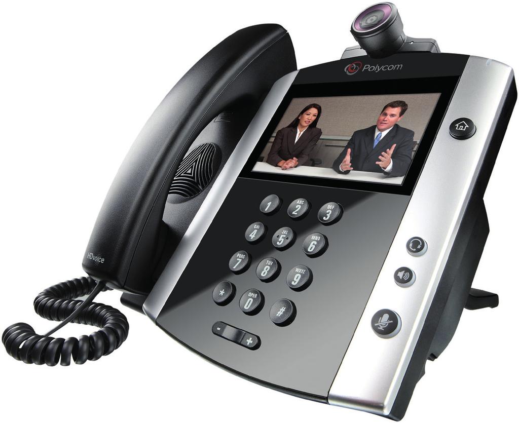 Telefonen til brugeren med høje krav VVX400 og VVX410 er begge udstyret med en 3,5 krystalklar