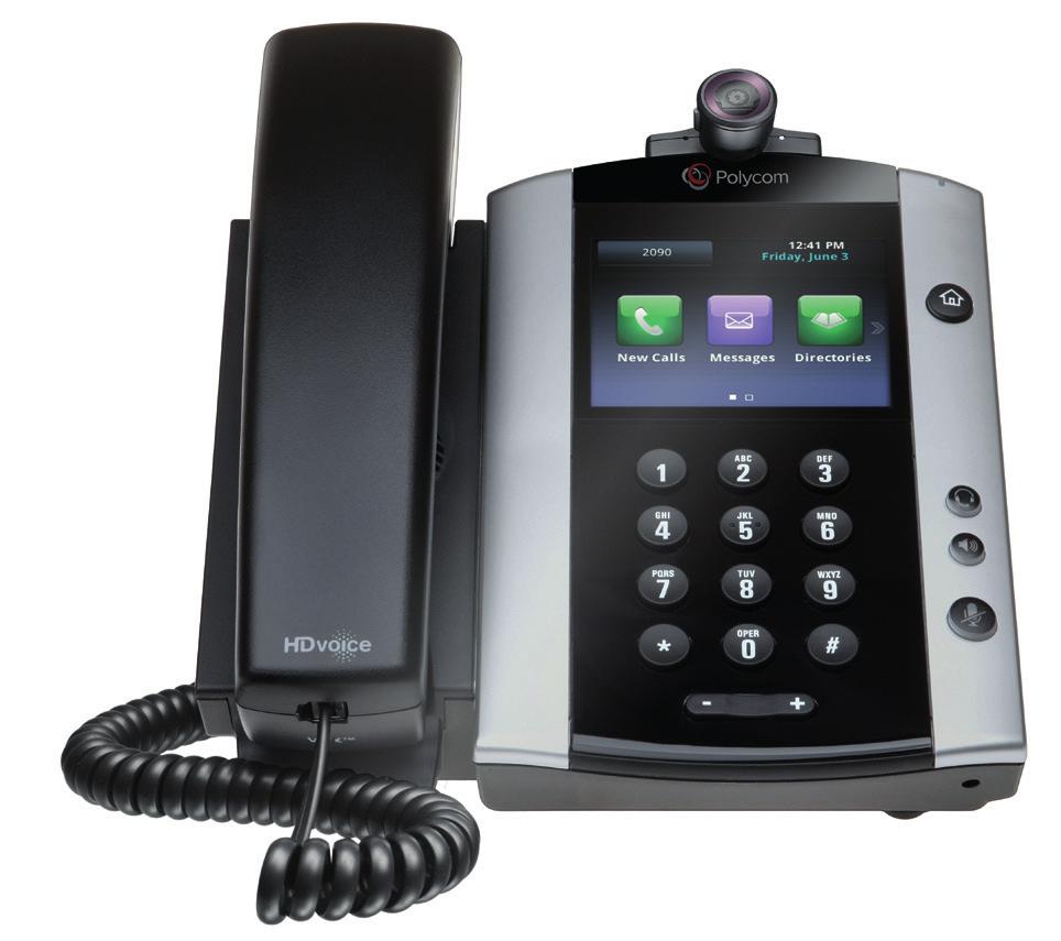 Touch skærm Eksklusiv telefon med touch skærm VVX500 er en eksklusiv telefon med en 3,5