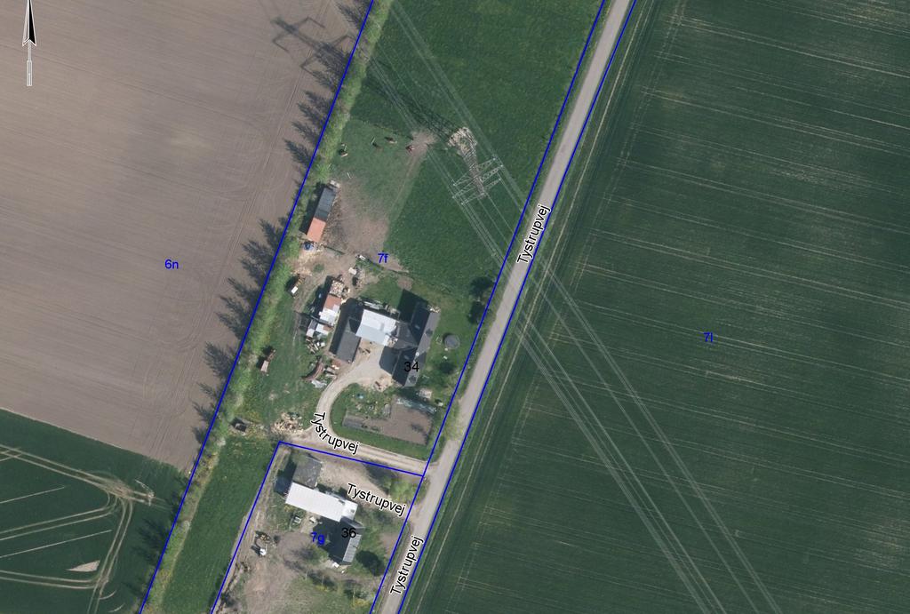 WebGIS - Kalundborg kommune Oversigtskort - Tystrupvej 34 Målforhold 1:1000 Dato 10-06-2015 Danmarks Arealinformation,, Geodatastyrelsen
