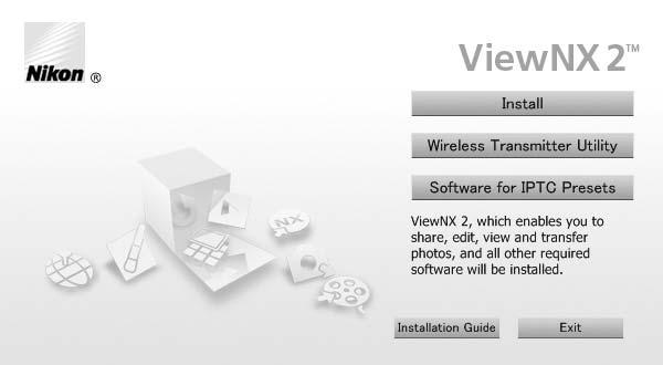 tilgængeligt i den europæiske udgave). 3 Start installationsprogrammet. Klik på Install (Installér), og følg instruktionerne på skærmen.