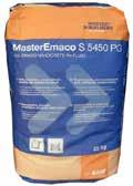Produktoversigt Letvægtsmørtel MasterEmaco S 5450 PG til renovering af betonkonstruktioner
