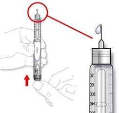 Det er muligt at sikkerhedstesten skal gentages flere gange før der ses insulin på spidsen.