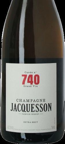 25. Kultbaren champagne Champagne Jacquesson - i liga med Krug og Selosse Glas Tilbud/fl. 200 Jacquesson Cuvée 740, 94p/Vinous Media, 17p/Bettane&Dess.