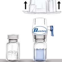 Rekonstitution Brug aseptisk teknik. 1. Hvis præparatet opbevares i køleskab, tages begge RIXUBIS-hætteglassene med henholdsvis pulver og solvens ud af køleskabet.